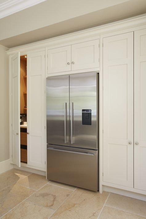 Fisher & Paykel Fridge Freezer Fischer And Paykel Fridge, Fisher And Paykel Refrigerator, Fisher Paykel Refrigerator, Fridge And Pantry Wall, Huge Fridge, Fisher And Paykel, Kitchen Cabinet Inspiration, Floor To Ceiling Cabinets, Pantry Wall