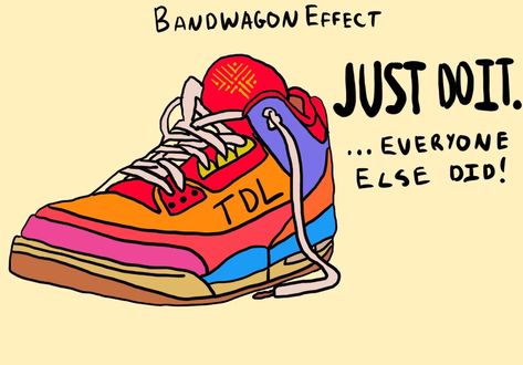 Bandwagon Effect - Biases & Heuristics | The Decision Lab Bandwagon Effect, Good Decision Making, Confirmation Bias, Coca Cola Ad, Social Cues, Cognitive Bias, Book Room, Behavioral Science, Albert Einstein Quotes