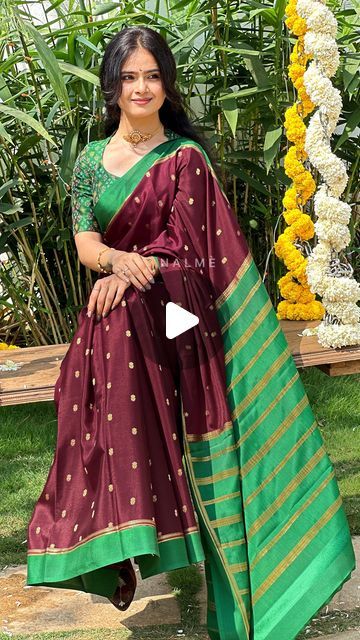 Crepe Silk Sarees, Of Sarees, Fancy Blouse, Green Saree, Fancy Blouses, Fancy Blouse Designs, Saree Look, Pure Silk Sarees, Summer Sun