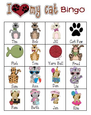 I don't know about you, but my little first graders have always loved to play any kind of BINGO  game, soooooo . . . I just had to create so... Bingo Printable Free, Jan Brady, Bengal Cat Facts, Bengal Cat Kitten, Pet Theme, Cat Printable, Cat Bath, Cat Birthday Party, Bingo Printable