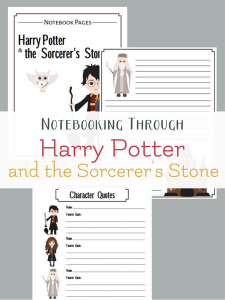 If you have a Harry Potter fan in your house, don't miss these FREE Harry Potter and the Sorcerer's Stone Notebooking Pages! They work with the book or movie! :: www.thriftyhomeschoolers.com Harry Potter Unit Study, Harry Potter Lessons, Harry Potter Writing, Sorcerers Stone, Notebooking Pages, Harry Potter School, Harry Potter Classroom, Play Outside, Printable Notes