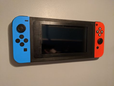 Switch Tv Frame, Nintendo Switch Tv Frame, Diy Nintendo, Tv Frames, Tv Frame, Gaming Controller, Ideas Hogar, Home Again, Game Room Decor