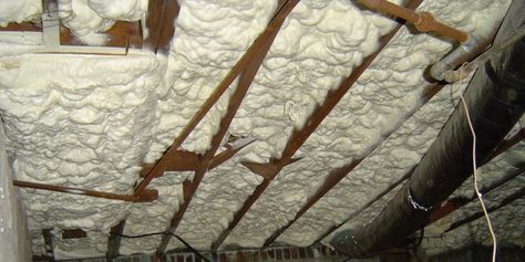 4 Pitfalls of Spray Foam Insulation - Energy Vanguard Diy Spray Foam Insulation, Crawl Space Insulation, Basement Insulation, Diy Insulation, Spray Insulation, Ceiling Insulation, Attic Insulation, Home Insulation, Spray Foam Insulation