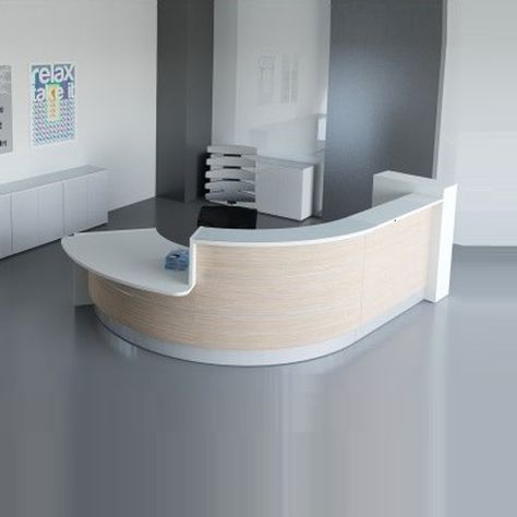 Arch Reception Desk, Medical Reception Desk, Reception Desk Dimensions, Classy Desk, Curved Reception Desk, Curved Desk, Office Reception Area, Reception Desk Counter, Pretty Desks