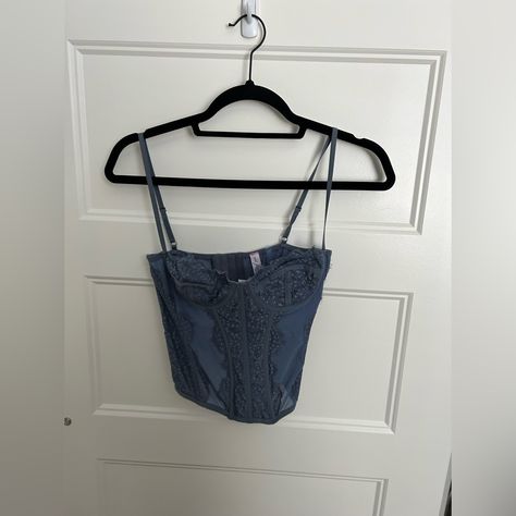 Excellent Condition, Never Worn Because It Didn’t Fit Me! Dark Blue Corset, Navy Corset, Urban Outfitters Corset Top, Urban Outfitters Corset, Nick Wilde, Blue Corset, Judy Hopps, Feminine Fashion, Tokio Hotel