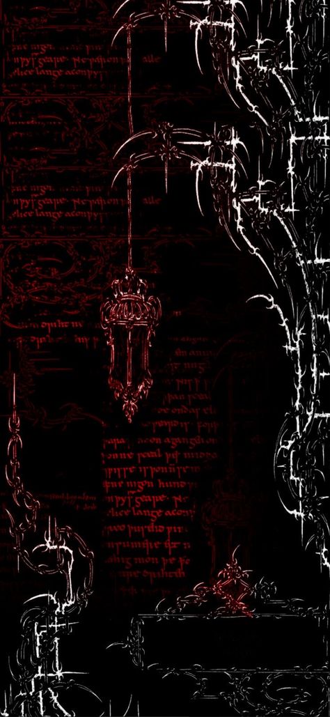 Gothic Vintage Aesthetic Wallpaper, Vampire Gothic Wallpaper, Detailed Wallpaper Phone, Trad Goth Wallpaper Iphone, Red Emo Wallpaper Aesthetic, Lock Screen Wallpaper Red Aesthetic, Red Alt Wallpapers, Gothic Pictures Aesthetic, Vampire Goth Wallpaper Iphone