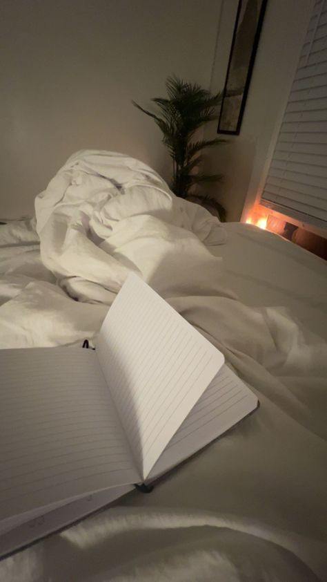 Journaling In Bed Aesthetic, Journaling Asthetic Picture, Cold Shower Aesthetic, Journaling At Night, Mountain Resort Architecture, 2024 Collage, Healing Era, Sunday Reset, Relaxing Night