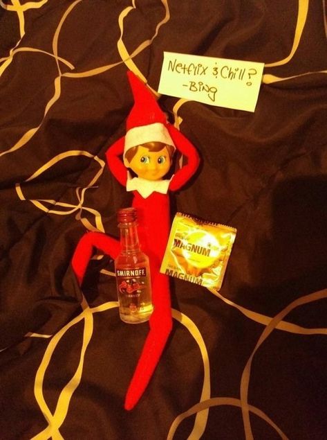 25 Horribly Inappropriate Ways To Pose Your Elf on the Shelf - CheezCake - Parenting | Relationships | Food | Lifestyle Bad Elf, Awesome Elf On The Shelf Ideas, Elf Activities, Elf Fun, Christmas Surprise, Love Anniversary Quotes, Love Anniversary, An Elf, Elf On The Shelf Ideas