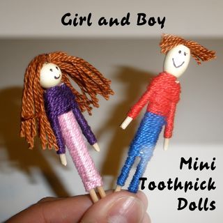 Tooth Pick Crafts, Toothpick Crafts, Toothpick Dolls, Clothespin Crafts, Tooth Pick, Pink Chalk, Worry Dolls, Bendy Doll, Teachers Gifts