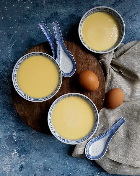 Steamed egg custard 香滑炖蛋 – hopes.dreams.aspirations Steamed Custard, Instant Pot Egg Custard, Steamed Custard Buns Recipe, Steamed Sponge Pudding, Chinese Steamed Egg Custard, Steamed Eggs, Egg Custard, Egg Whisk, Rice Bowls