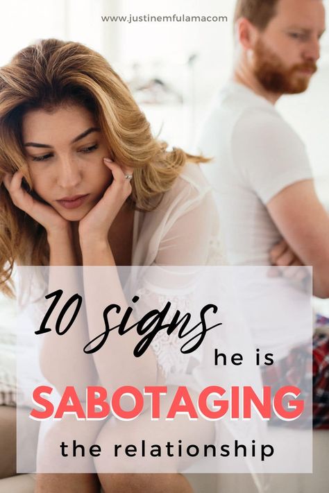 Signs He Is Sabotaging The Relationship & What To Do! Mindfulness Exercises, Love My Man, Fitness Articles, Relationship Coach, Make A Man, Your Boyfriend, Marriage Advice, Relationship Tips, Healthy Relationships