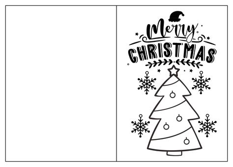 White Christmas Card, Printable Things, Black White Christmas, Math Patterns, Christmas Tree Coloring Page, Christmas Worksheets, To Express Your Feelings, Card Templates Printable, Merry Christmas Wishes