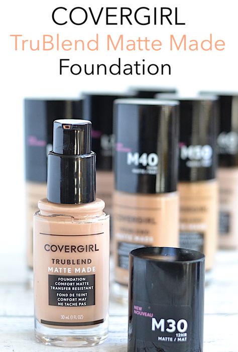 Covergirl TruBlend Matte Made Foundation Review and Swatches via @beautytidbits Cake Foundation, Covergirl Foundation, Organize Makeup, Dry Skin Makeup, Foundation Swatches, Foundation For Dry Skin, Hair Tricks, Foundation Tips, Cover Girl Makeup