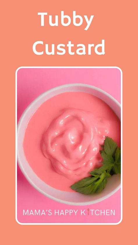 It's been a long time my kids watched Teletubbies. They were crazy about them when they were little. Their custard looks fun and yummy, so today, I decided to make the tubby custard recipe. It's super simple and easy, perfect for your little one or if you're just curious about its delicious taste. Tubby Custard, Custard Recipe, Custard Cake, Pudding Cups, Custard Recipes, Creamed Eggs, How To Get Thick, Easy Smoothies, Easy Treats