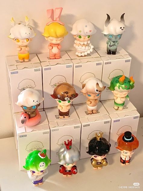 Popmart Figures Collection, Blind Boxes Aesthetic, Blind Box Toys, Art Toy Blind Box, Miniso Blind Box Sanrio, Brand Pop, Fantasy Art Dolls, Sonny Angel, Blind Bags