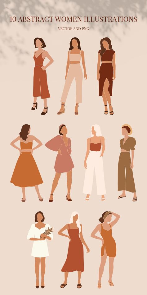 Vector Art Girl, Animated Fashion, Feminine Illustration, Fashion Animation, Fashion Vector, Summer Neutrals, Feminine Art, Illustration Art Girl, Collage Illustration