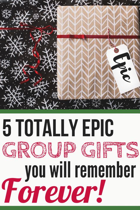 When it comes to the holidays - what we all really want is some of those precious, family memories that we'll look back on fondly for the rest of our lives. That's why intentionally planning a group #gift is a great idea. Work with the group that will be together for the holidays, pick one of these 5 incredible ideas, and make some memories.  #ad #giftideas #christmas Christmas Budget Ideas, Anniversary Gifts For Parents, Diy Gifts For Kids, Christmas On A Budget, Group Gifts, Ideas Family, Christmas Stocking Stuffers, Christmas Gift Guide, Family Memories