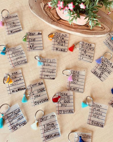 Allie Apels on Instagram: “💕Shrinky Dink Keychain Letters💕 Our Kinders made the sweetest Keychains for their special Mamas this week. We used shrinky dink paper…” Keychain Letters, Shrinky Dink Keychain, Rich Pins, Teacher Products, Shrinky Dink, Celebrate Mom, Mom Gifts, Elementary Teacher, Elementary Classroom