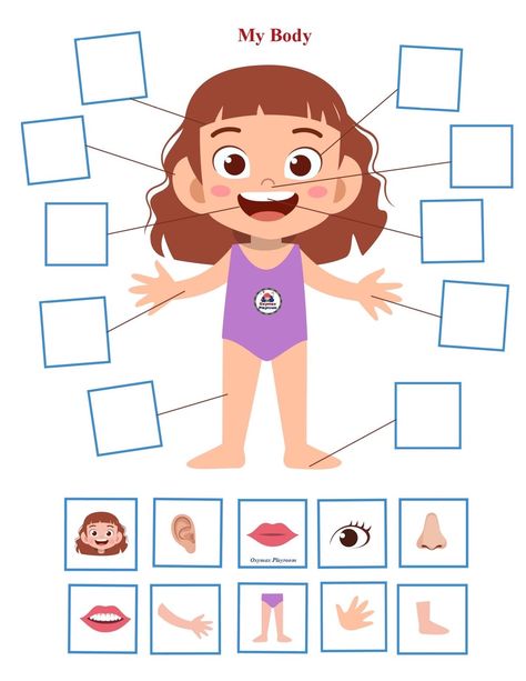 Rozpoznawanie Liter, Body Parts Preschool Activities, Body Parts For Kids, Aktiviti Tadika, Body Preschool, Body Parts Preschool, Maluchy Montessori, مشروعات العلوم, Senses Activities