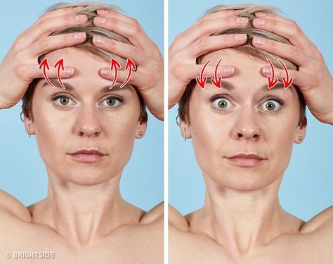 7 Effective Exercises to Get Rid of Wrinkles in 12 Minutes Facial Yoga, Nasolabial Folds, Face Exercises, Yoga Facial, Facial Exercises, Make It Easy, Muscle Tone, Face Yoga, Face Massage