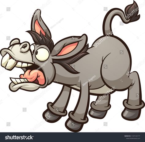 Braying cartoon donkey. Vector clip art illustration with simple gradients. All in a single layer. \n #Ad , #Sponsored, #Vector#clip#donkey#Braying Donkey Images, Cartoon Donkey, Donkey Drawing, Chicken Illustration, Inkscape Tutorials, Classic Cartoon Characters, Cow Art, Donkeys, Art And Illustration