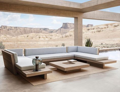 Sutherland Furniture on Instagram: “Sleek. Architectural. Seamless. The 2020 Plateau collection designed by @bonettikozerski is large in scale and style #sutherlandfurniture…” Outdoor Sofa Ideas, Outside Sofa, Terrace Sofa, Sutherland Furniture, Deck Sofa, Sofa Sala, Florida Furniture, Outside Furniture, Luxury Outdoor Furniture