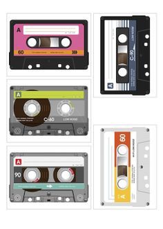 Free cassette tape printables for Project Life or paper crafting in general. Project Life Printables, Project Life Cards, Pocket Scrapbooking, Scrapbook Printables, Cassette Tape, Crafty Diy, Smash Book, Cassette Tapes, Scrapbooking Projects