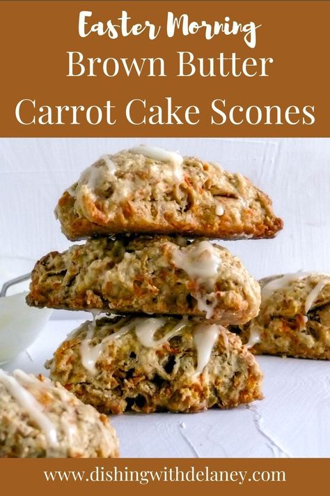 Carrot Scones Recipe, Bakery Scones, Carrot Scones, Fall Scones, Carrot Cake Scones, Fall Bakery, Perfect Carrot Cake, Beginner Baking, Beginner Baking Recipes