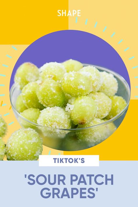 To make a bowl of grapes a little more exciting, try out this easy food hack. #tiktokfood #grapes #snacks Sourpatch Grapes Tiktok, Hello Grapes, Cotton Candy Grapes Recipes, Frozen Grapes Jello, Sour Patch Grapes Recipe, Fruit Smoothies Recipes, Fruit Snack Recipe, Sour Patch Grapes, Grape Snacks