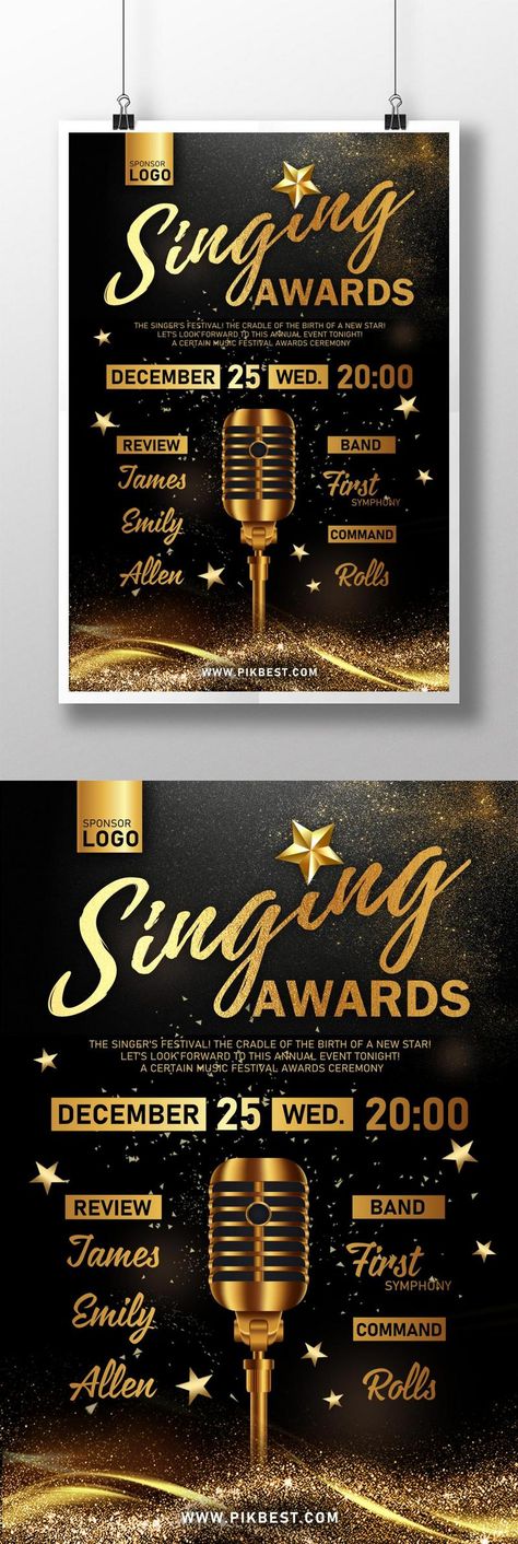 Music Competition Poster, Singing Competition Poster, Singing Contest Poster, Award Poster Design, Singing Auditions, Competition Poster, Contest Poster, Award Poster, Singing Contest