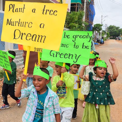 🌳🌿 Celebrating Green Colour Day and Van Mahotsav with Maple Leaf Kids! 🌿🌳 Today, the vibrant and enthusiastic kids of Maple Leaf School painted the town green! 🎨💚 In celebration of Green Colour Day and Van Mahotsav, these young environmental champions set out to raise awareness about the invaluable role of trees in our lives. Dressed in shades of green, the kids marched through their colony, each holding a precious sapling. 🌱 Their mission? To spread the sustainability message and share the... School Painting, Maple Leaf, Our Life, Shades Of Green, Green Colors, Celebrities