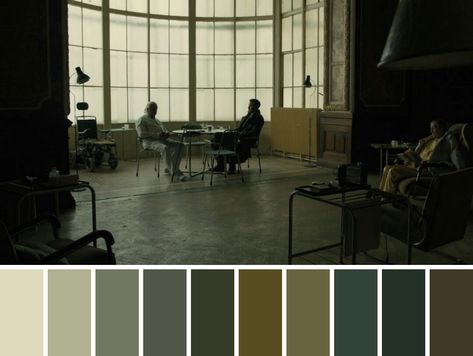 Film Palette Color Schemes, Movie Palette Color, Film Colour Palette, Film Stills Cinematography Color Palettes, Cinematic Color Palette, Film Color Palette, Glitch Movie, Apartment Color Palette, Color In Film