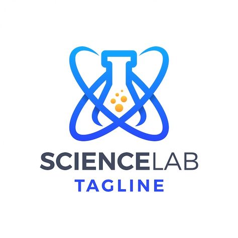 Science lab fun monoline gradient logo P... | Premium Vector #Freepik #vector #chemistry-logo #lab-logo #atom-logo #chemical-logo Chemical Logo, Chemistry Logo, Dna Logo, Science Symbols, Logo P, Nature Logo Design, Lab Logo, Bottle Label Design, Gradient Logo