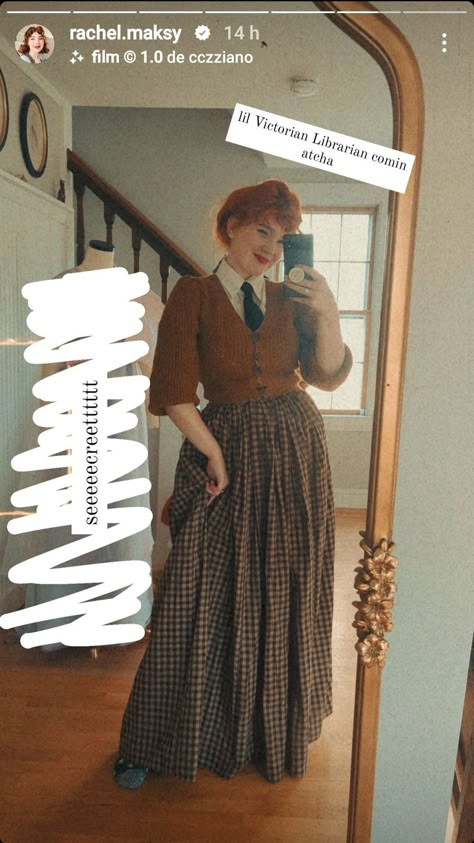 Rachel Maksy Outfits, Rachel Masky, Autumnal Outfits, Rachel Maksy, Modest Church Outfits, Cottagecore Winter, Cottagecore Outfits, Lily Evans, Clothing Outfit Ideas