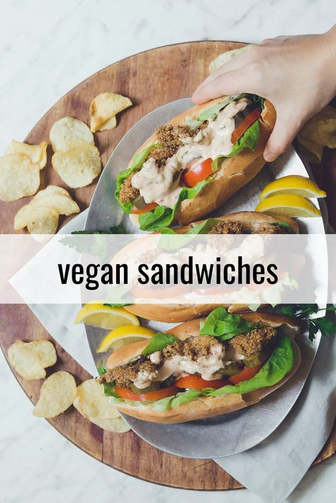 Vegan Sub Sandwich, Easy Vegan Sandwich, Sandwich Inspiration, Crispy Air Fryer Chicken, Vegan Sandwich Recipes, Pita Pockets, Vegan Sandwiches, Sweet Potato Wedges, Sandwich Ideas