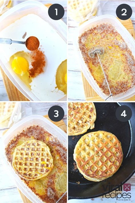 French Toast Waffles with Eggo are the Ultimate Breakfast! | Salty Side Dish Recipes Salty Waffles, Eggo Waffle Ideas Breakfast, Eggo Waffle Recipe, Recipes With Eggo Waffles, Eggo French Toast, Cinnamon Toast Waffles, Eggo Waffle Breakfast Sandwich, Eggo French Toast Waffles, Best Waffle Maker