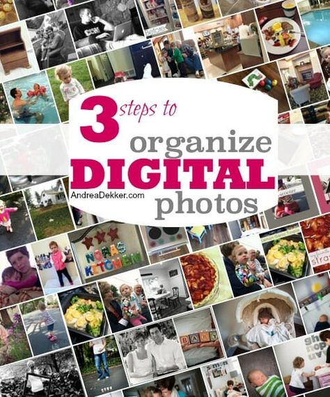 Since I get SO many questions about how I store and organize my digital photos, and since most people take a bazillion photos over the holiday season, I figured it was time for a blog post dedicated to digital photo organization.Today, I'm sharing my relatively quick and simple 3-step process to store, organize, and backup all my digital photos. Digital Photo Organization, Photography Organizations, Picture Organization, Organized Living, Digital Photos, Photo Organization, How To Store, Organizing Tips, Natural Home Decor