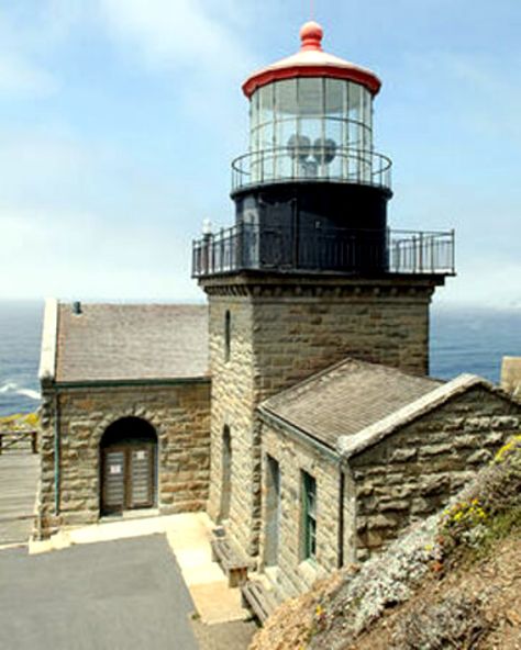 California Lighthouses, Tower Of Power, Lighthouse Photos, Lighthouse Pictures, Water Pictures, Floating Lights, Beautiful Lighthouse, Carmel By The Sea, Wooden Stairs