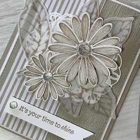 Stampin Up Daisy Lane Cards, Stampin Up Daisy Lane, Daisy Delight Stampin' Up, Monochromatic Cards, Daisy Garden, Daisy Cards, Monthly Crafts, Magnolia Stamps, Coffee Cards