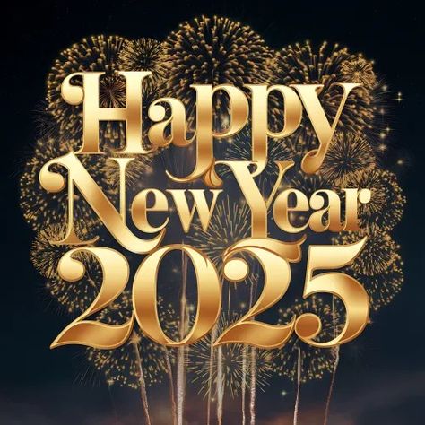 Free Vibrant 2025 New Year Image to Celebrate Happy New Year 2025 Design, 2025 New Year, Happy New Year 2025, New Year Artwork, Wallpaper New Year, New Year Image, Wishes New Year, Happy New Year Animation, Quotes New Year