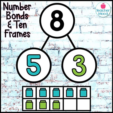 activities to teach number relationships to 10 in kindergarten Number Identification Activities 11-20, Number Bonds Anchor Chart, Number Bonds To 10 Activities, Number Bonds Kindergarten, Math Corner, Number Bond Activities, Early Numeracy, Number Bonds To 10, Number Bond