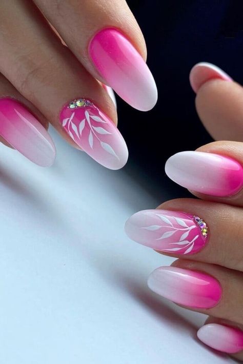 Nail Designs Hot Pink, Ombre Nail Design, Light Pink Nails, Pink Ombre Nails, Hot Pink Nails, Ombre Nail Designs, Pink Nail Designs, Trendy Nail Art, Pink Acrylic Nails