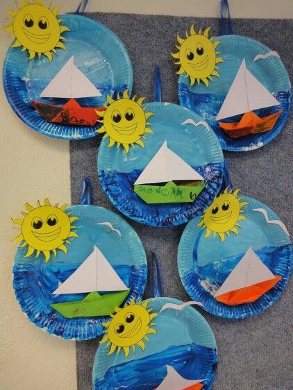 Paper Plate Art, Transportation Unit, Boat Crafts, Transportation Crafts, Summer Craft, Classroom Art, Summer Crafts For Kids, Ocean Crafts, Daycare Crafts