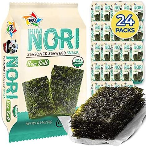 Premium Snacks, Sweet N Spicy, Nori Seaweed, Seaweed Snacks, Sea Vegetables, Gluten Intolerance, Korean Bbq, Camping Food, Rice Recipes