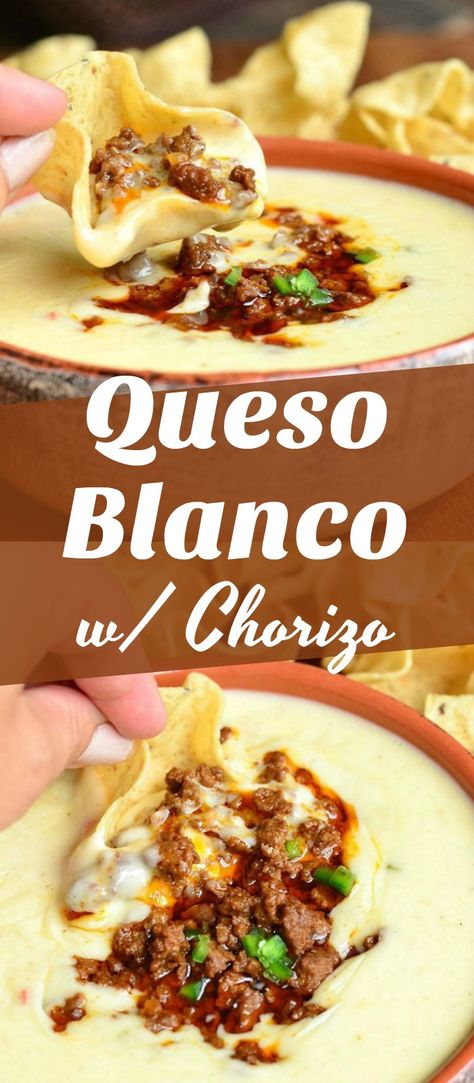 Best Queso Dip, Queso Chorizo, Queso Dip Crockpot, The Best Queso, Dip Crockpot, Best Queso, Easy Queso, Queso Blanco Dip, Sausage Peppers And Onions