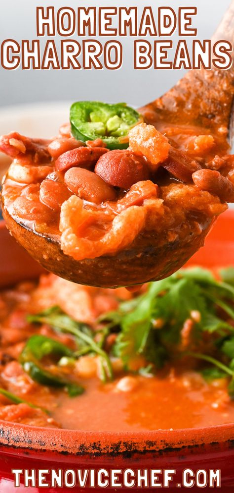 Mexican Beans With Hot Dogs, Charo Beans Recipe, Mexican Charro Beans Recipe, Hot Dog Soup, Mexican Cowboys, Mexican Beans Recipe, Mexican Bean Soup, Bacon Hot Dogs, Beans From Scratch