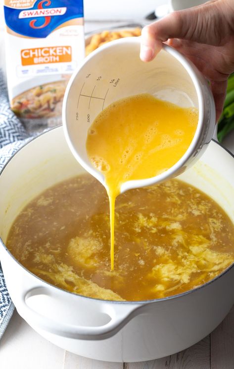 Easy 10 Minute Egg Drop Soup, Thai Egg Drop Soup, Egg Flour Soup Recipe, Joanna Gaines Egg Drop Soup, Egg Drop Dumplings For Soup, Eggflower Soup Recipe, Egg Drop Soup Recipe Chinese, Authentic Egg Drop Soup, Eggdrop Soup Recipe