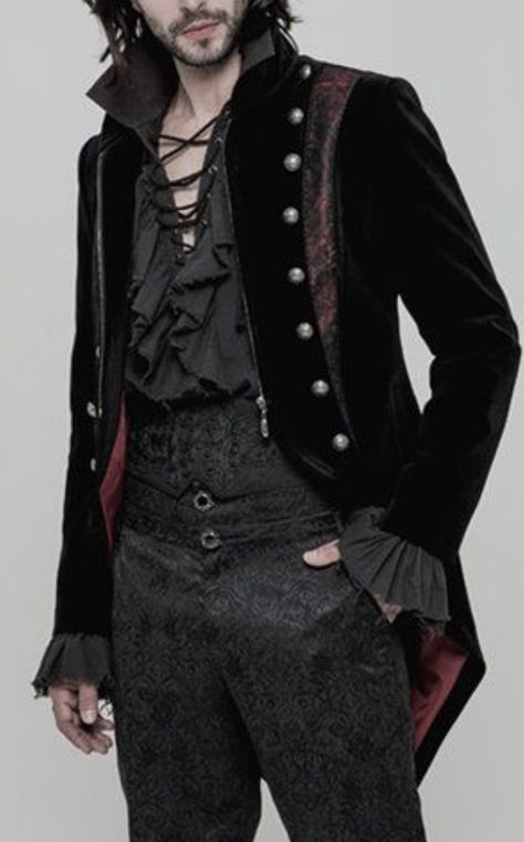 Medival Outfits Male, Masquerade Outfit, Vampire Fashion, Vampire Clothes, Prince Clothes, Style Rock, Victorian Clothing, Prom Outfits, Swaggy Outfits