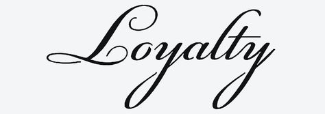 Loyalty Tattoo Stencil, Written Tattoos, Loyalty Tattoo, Evil Tattoos, Art Stencils, Create Your Own Tattoo, Pretty Hand Tattoos, Inkbox Tattoo, Pillow Boxes