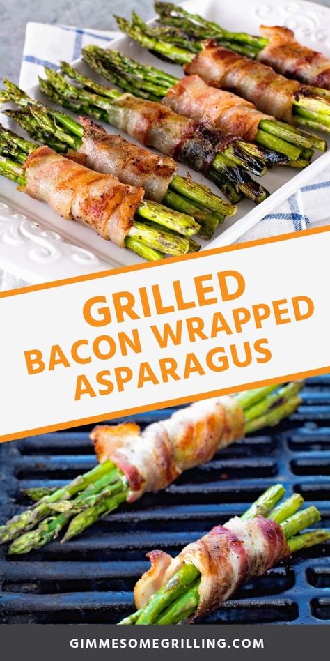 Asparagus On The Grill, Grilled Bacon Wrapped Asparagus, Grilled Side, Tender Asparagus, Recipe Asparagus, Tartiflette Recipe, Grilled Bacon, Grilled Kabob Recipes, Grilled Side Dishes